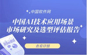 中国软件网-2022中国AI技术应用场景市场研究及选型评估报告
