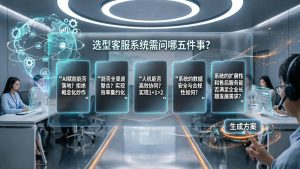 选型客服系统需要问哪些问题？AI赋能与效率提升