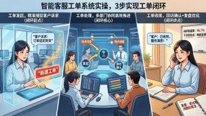 智能客服工单系统实操，3步实现工单闭环