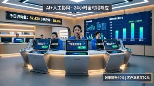 电商高峰期客服爆单解决方案，AI+人工协同