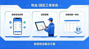 物业/园区工单系统：报修自动派单+巡检管理+设备档案一体化