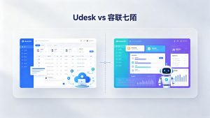 Udesk vs 容联七陌：全渠道+AI功能深度对比