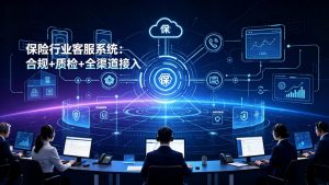 保险行业客服系统：合规+质检+全渠道接入