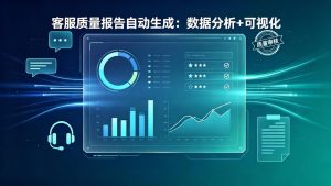 客服质量报告自动生成：数据分析+可视化
