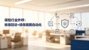 保险行业外呼：核保回访+续保提醒自动化