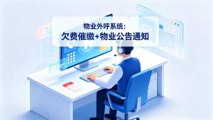 物业外呼系统：欠费催缴+物业公告通知