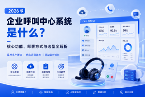 企业呼叫中心系统是什么？核心功能、部署方式与选型全解析（2026 版）